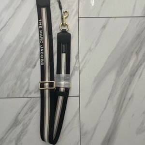 Marc Jacob’s Snapshot Bag Strap in Black/Khaki
